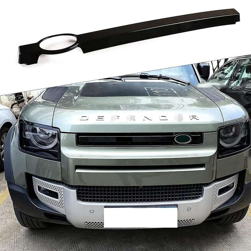 Car Front Grille Trim Strips for 2020-2022 Grille Cover Frame Decoration Accessories,Gloss Black