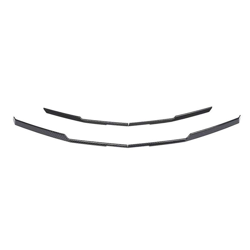 Car Front Grilles Trim Decoration Cover Frame Stickers for 2017-2022 Accessories ,ABS Carbon Fiber