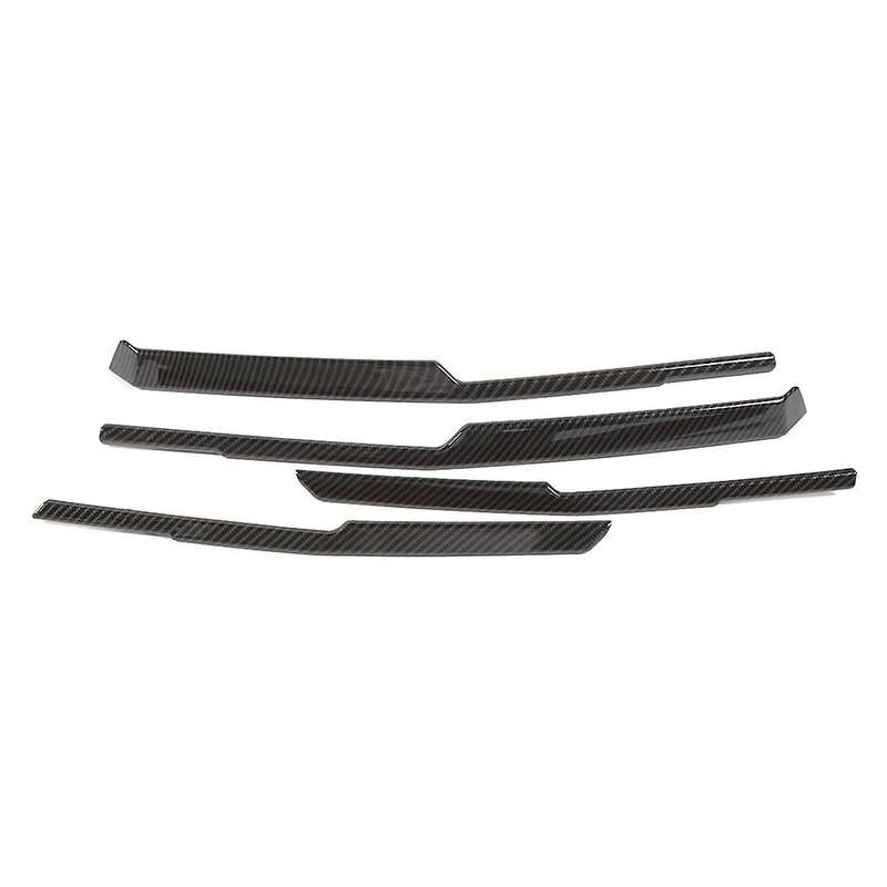 Car Front Grilles Trim Decoration Cover Frame Stickers for 2017-2022 Accessories ,ABS Carbon Fiber