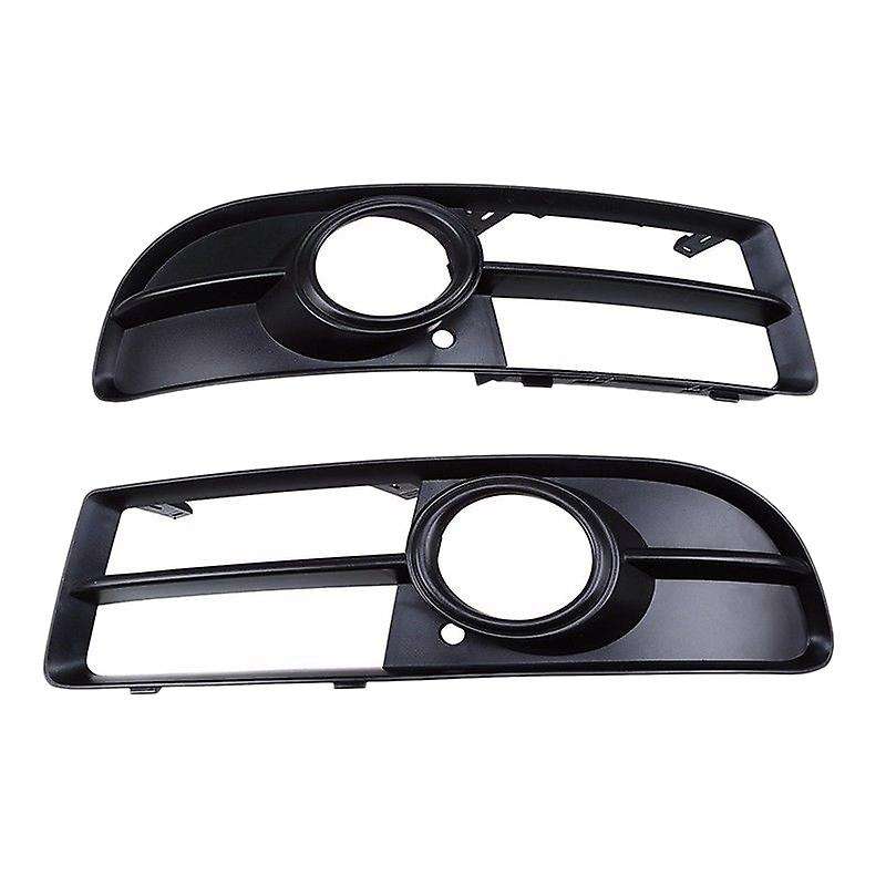 Car Front Grills Bumper Fog Lights Cover Lamp Frame Trim for- A4 B7 2005-2009