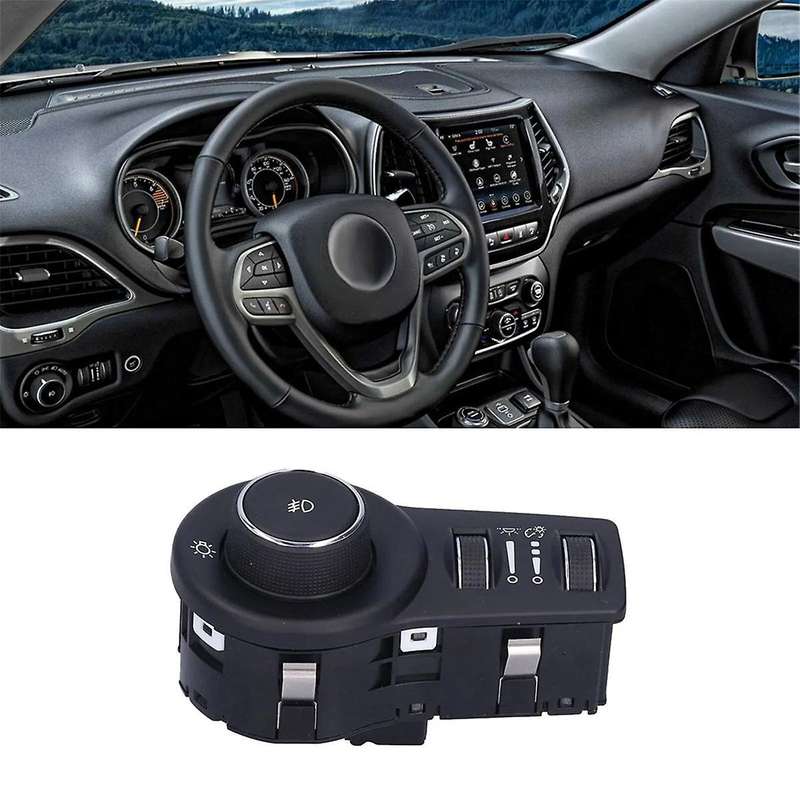 Car Front Headlight Fog Lights Control Switch 68159551AB for 2014-2017