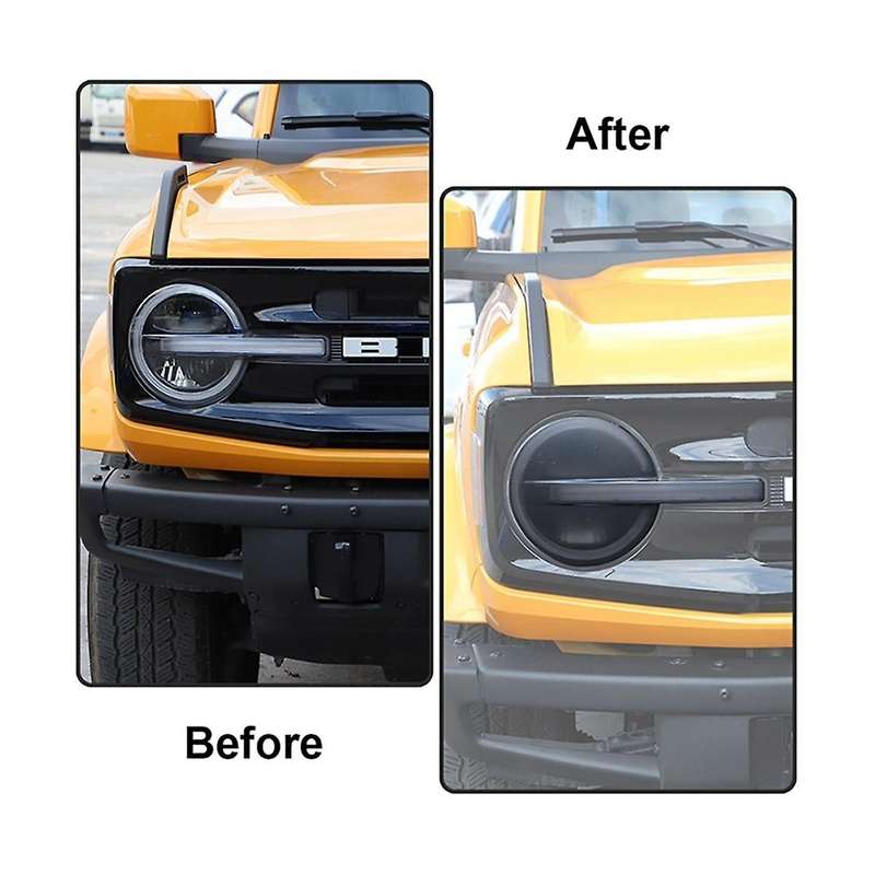 Car Front Headlight Protective Film Decoration Stickers Smoked PVC for 2021 2022 2023 Accessories