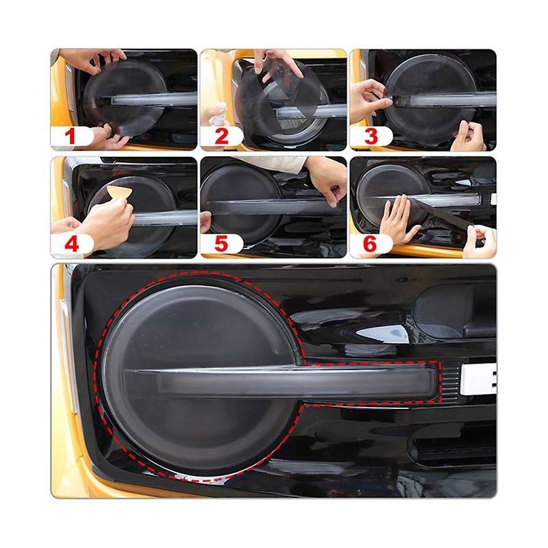 Car Front Headlight Protective Film Decoration Stickers Smoked PVC for 2021 2022 2023 Accessories