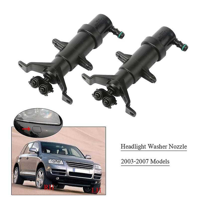 Car Front Headlight Washer Nozzle for 2002 2003 2004 2005 2006 7L6955978 7L6807751A 7L6807752A