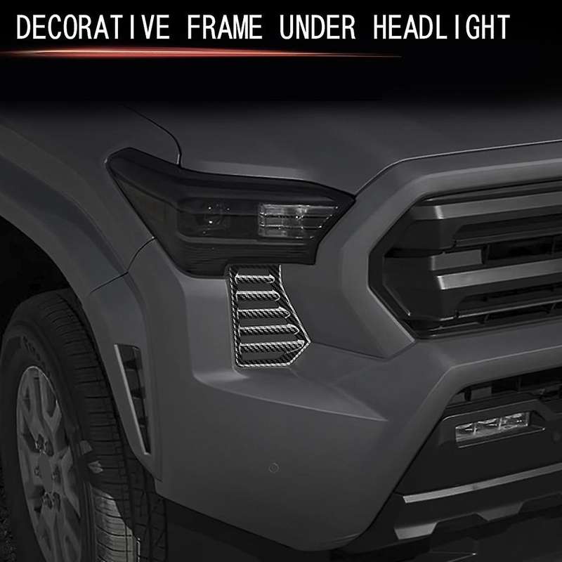 Car Front Headlight Under Cover Trim for 2024 Front Air Intake Grille Trim Car Accessories A