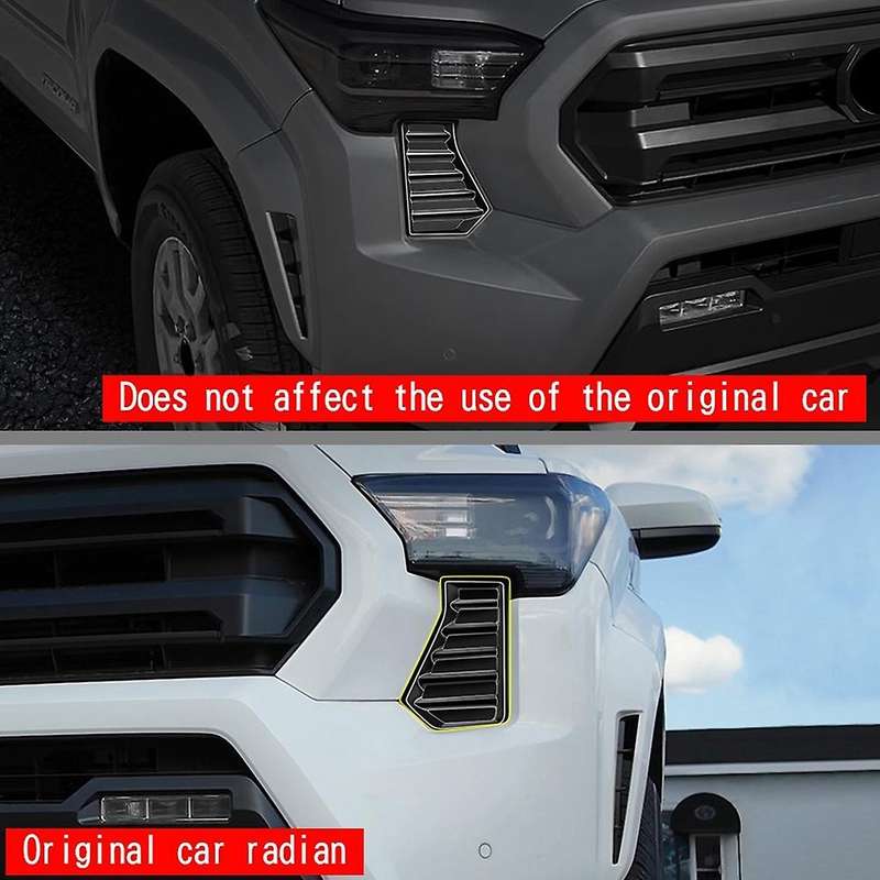 Car Front Headlight Under Cover Trim for 2024 Front Air Intake Grille Trim Car Accessories B