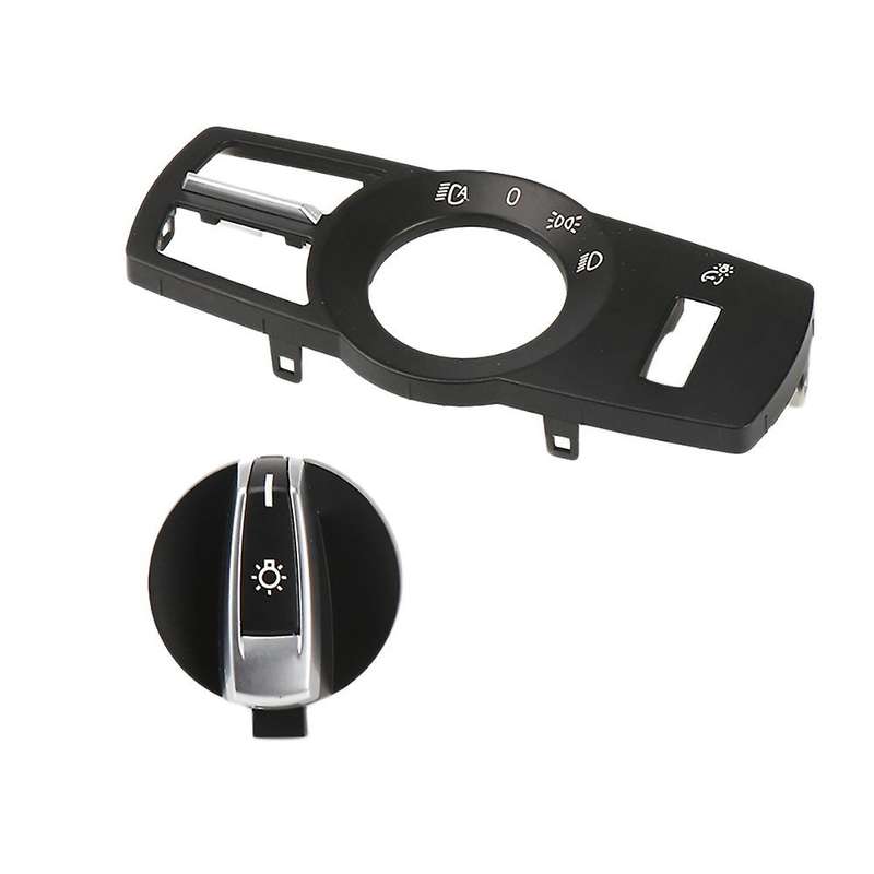 Car Front Headlight Switch Rotation Button HeadLight Switch Control Knob Button Cover for 5 7 Series