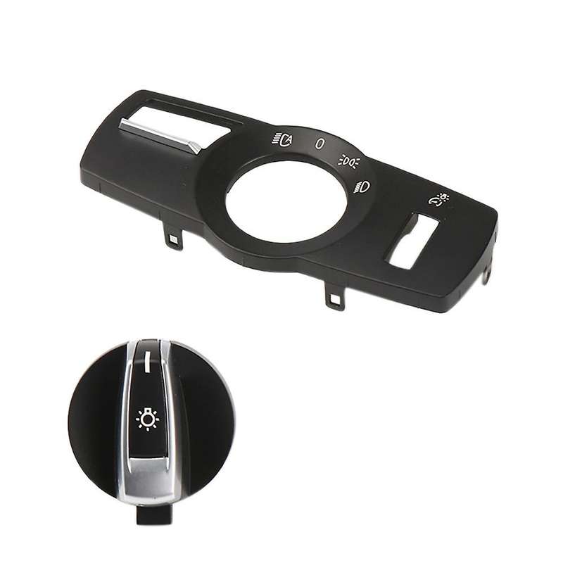 Car Front Headlight Switch Rotation Button HeadLight Switch Control Knob Button Cover for 5 7 Series