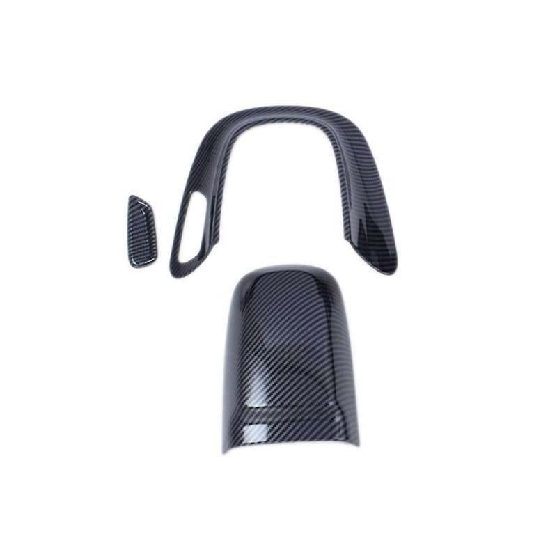 Car Front Headrest Trim Cover Frame Panel Protector for C Class W206 2022+ X254 Glc 2023(carbon)