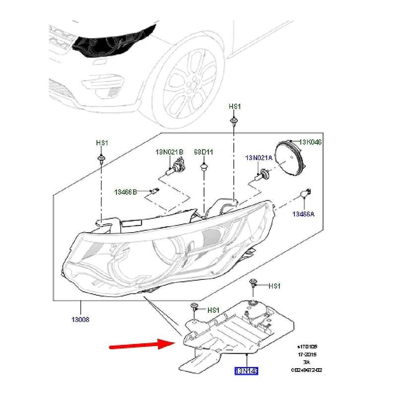 Car Front Headlights Mounting Bracket LR066965 Left LR066964 Right for Sport L550 2015-2019