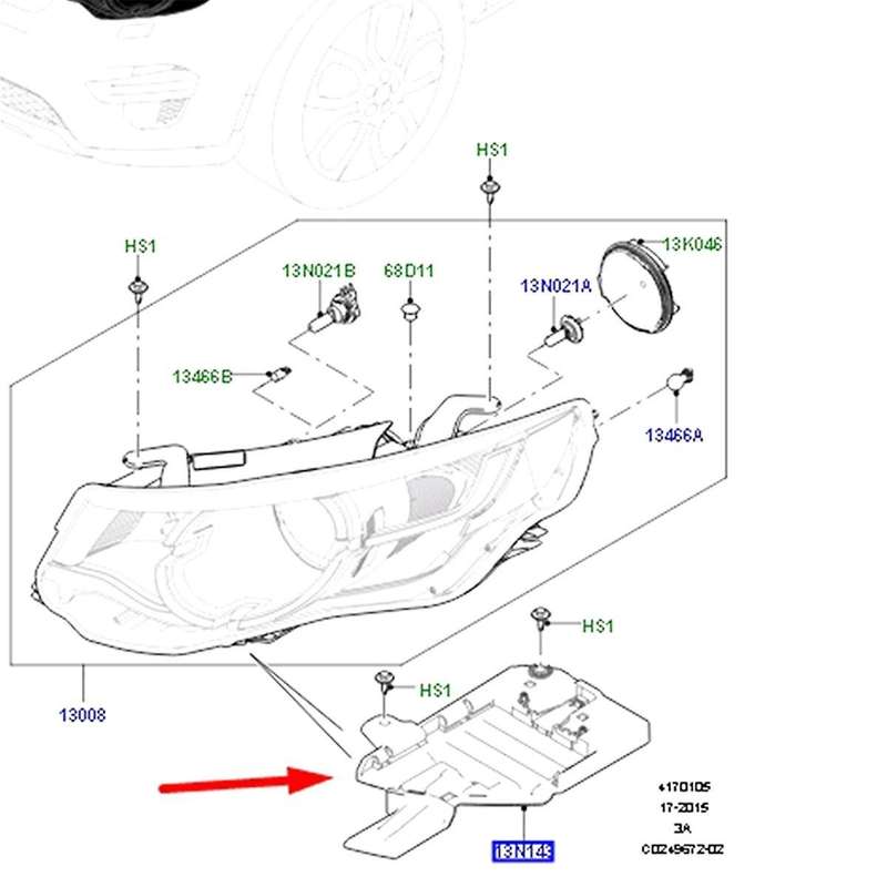 Car Front Headlights Mounting Bracket LR066964 Right for Sport L550 2015-2019