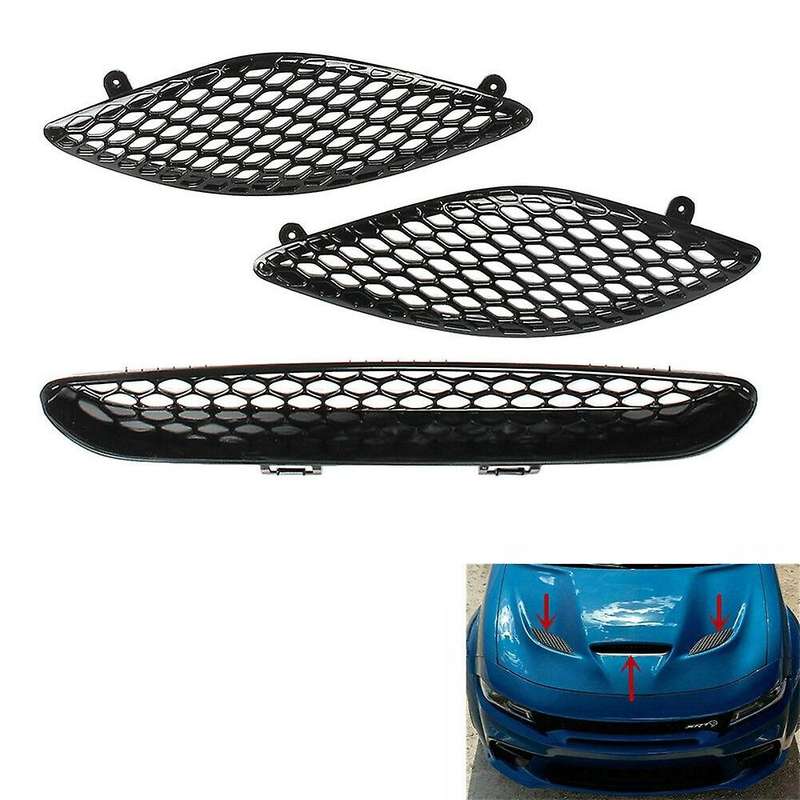 Car Front Hood Grille Grill Bonnet Cover for Charger 2015-2020 68202462Ad 68202581Ac 68202580Ac