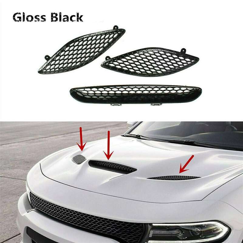 Car Front Hood Grille Grill Bonnet Cover for Charger 2015-2020 68202462Ad 68202581Ac 68202580Ac