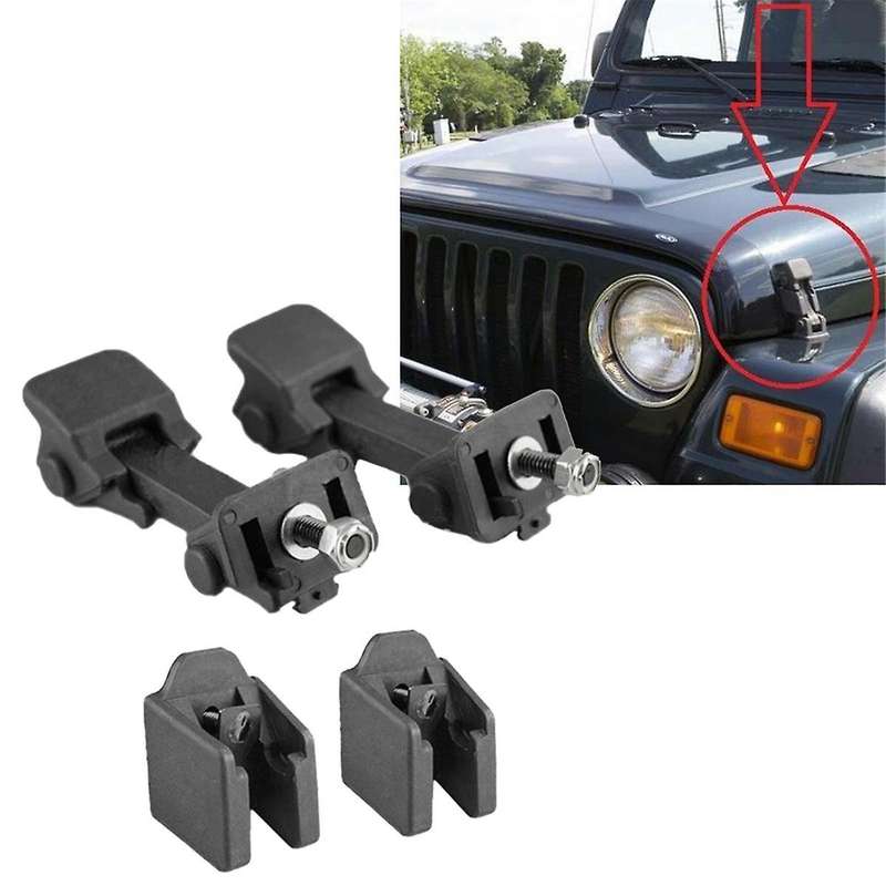 Car Front Hood Latch Catch with Bracket for Wrangler Tj 1997-2006 55176636ac 55176636ad 68038118aa