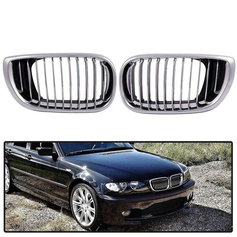 Car Front Hood Kidney Grille for E46 4D 320I 323I 325I 328I 4 Door 2002-2005
