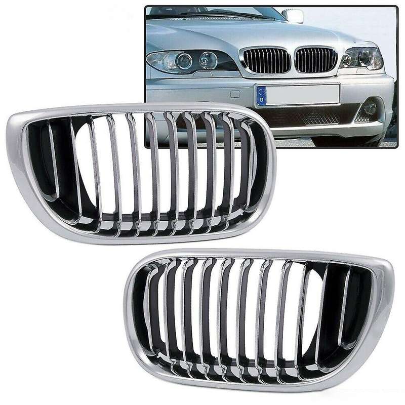 Car Front Hood Kidney Grille for E46 4D 320I 323I 325I 328I 4 Door 2002-2005