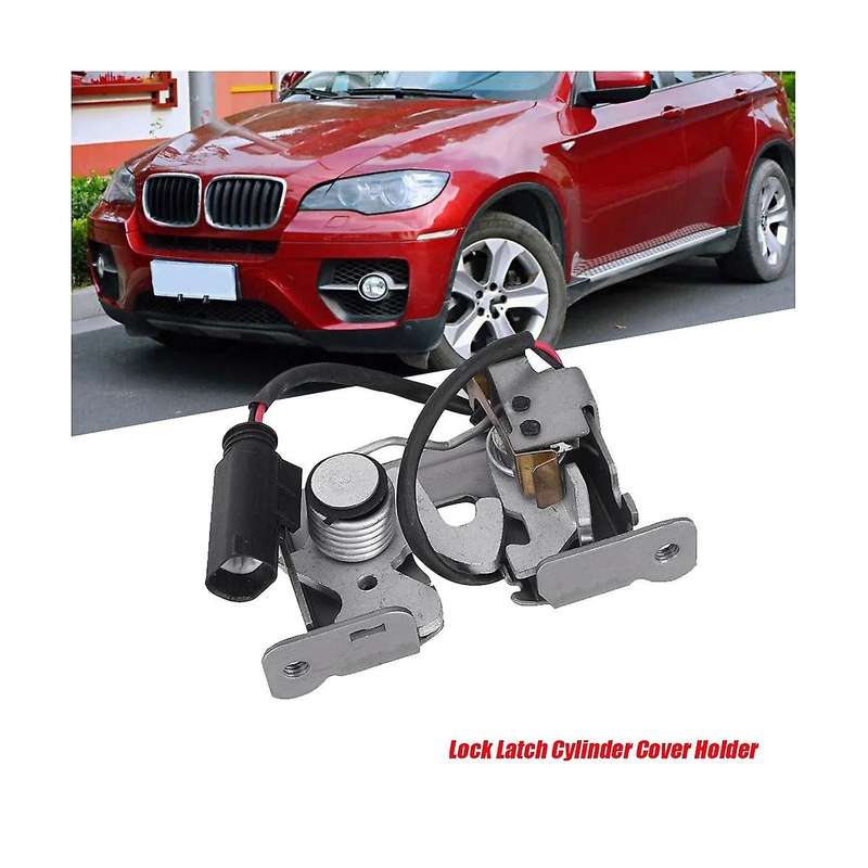 Car Front Hood Lock Latch Safety Catch 51237178753 for E70 X5 E71 E72 X6 2008-2014 Lock Cylinder Cov