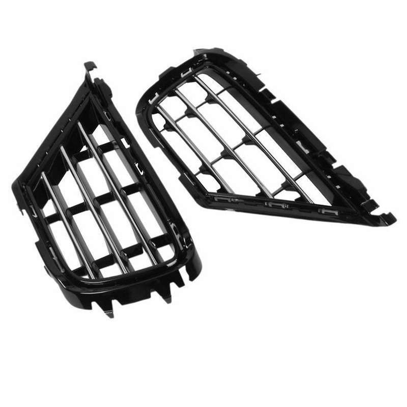 Car Front Hood Mesh Radiator Grille Grill Stripe for 7P 2015-2017 7P6853665B 7P6853666B