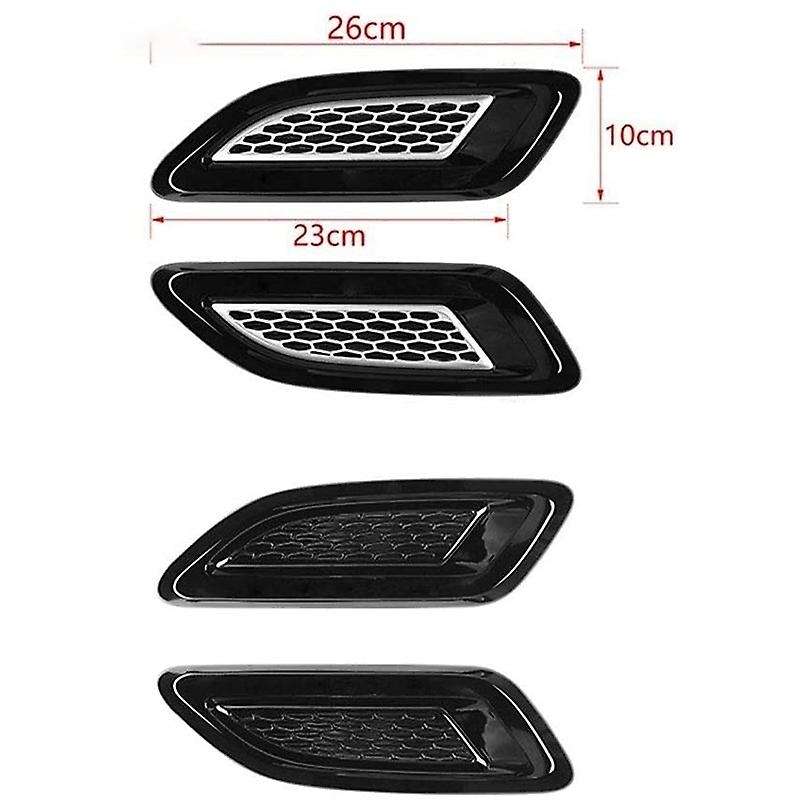 Car Front Hood Outlet Decoration Cover for 2019 2020 Exterior Accessories Silver