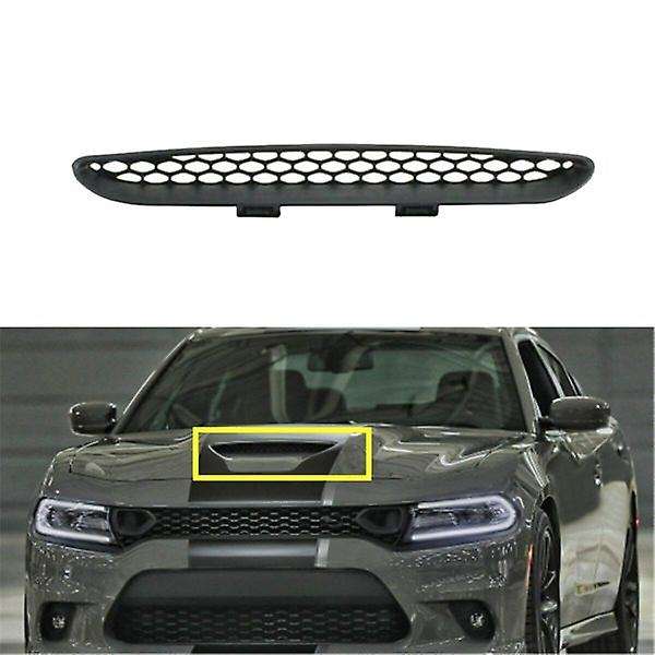 Car Front Hood Scoop Bezel Mesh Intake Grille Cover 68202462ad for Charger 2016-2021