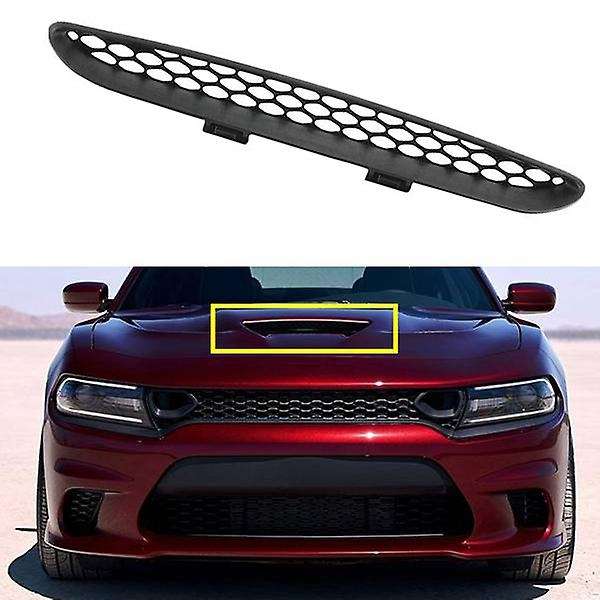 Car Front Hood Scoop Bezel Mesh Intake Grille Cover 68202462ad for Charger 2016-2021