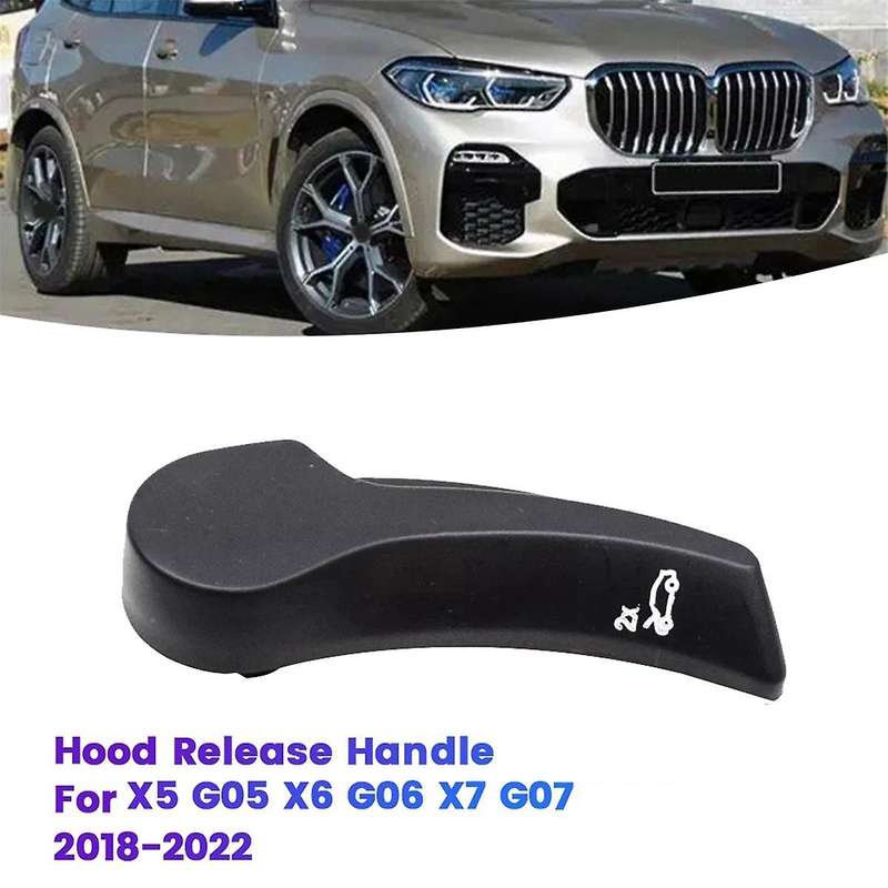 Car Front Hood Release Handle 51437479088 for X5 G05 X6 G06 X7 G07 2018-2022 Bonnet Unlocking Handle