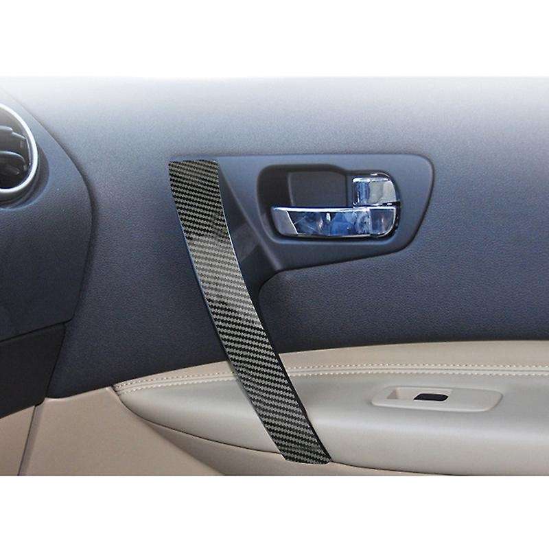 Car Front Inside Interior Door Handles Trim Cover for J10 2007-2015 Carbon fiber