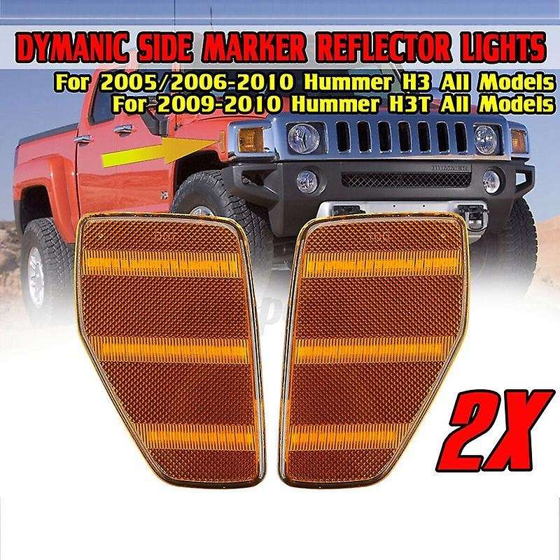 Car Front Indicator Light LED Turn Signal Front Light for H3 2005-2010 H3T 2009-2010