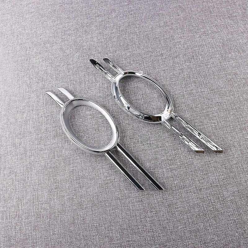 Car Front L &R Chromed Bumper Fog Light Grills Trim for - W211 E320 07-09 A2118851174 A2118851274
