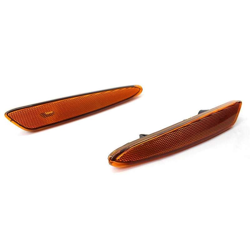 Car Front L&R Side Marker Light Amber for 2007 GM2551196 GM2550196 2005-2012