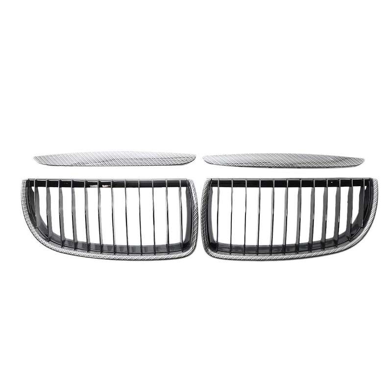 Car Front Kidney Grille Hood Grills Double Line for E90 323I 328I 335I 330I 325I 3-Series 2005-2008