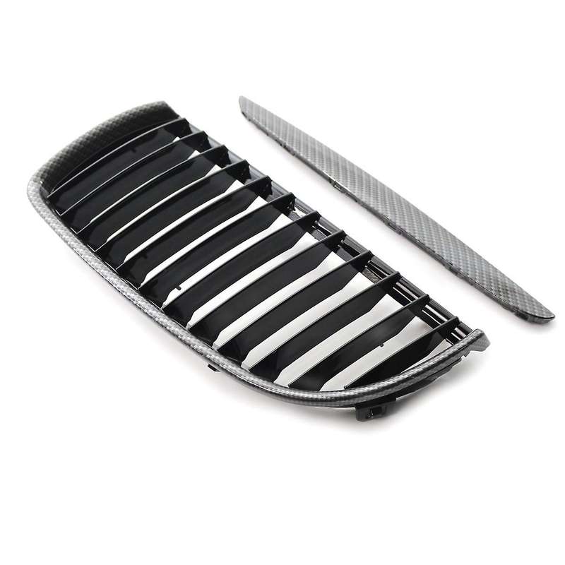 Car Front Kidney Grille Hood Grills Double Line for E90 323I 328I 335I 330I 325I 3-Series 2005-2008