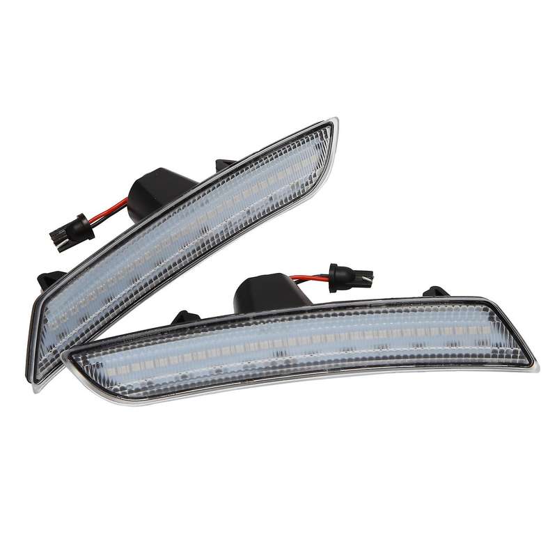 Car Front LED Side Markers, for -V 2015-2019 Turn Signal Lamp Light Side Indicator Amber, Clear