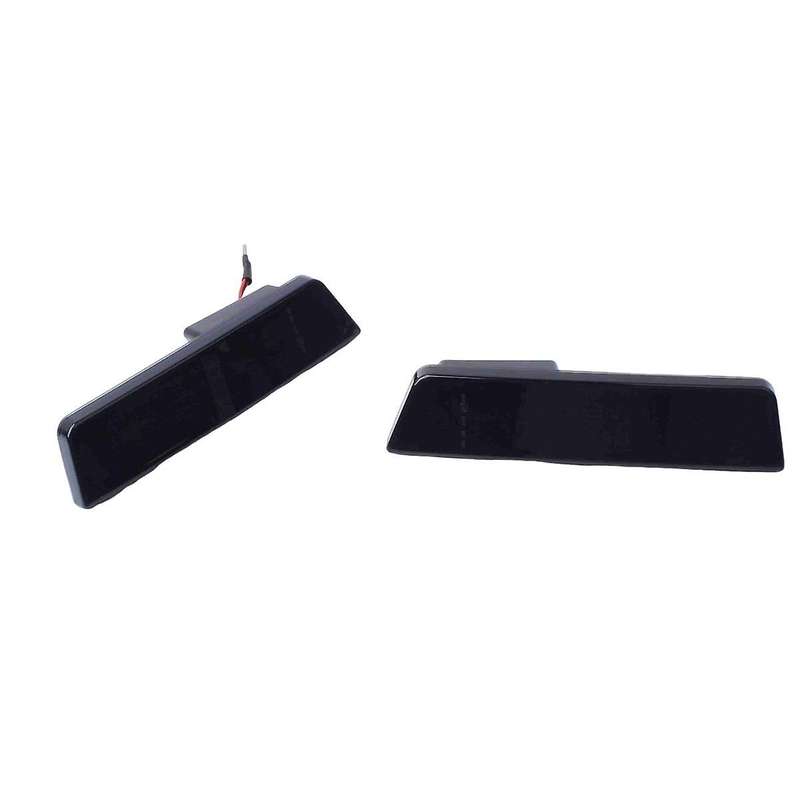 Car Front LED Side Reflector Marker Lamp Parking Warning Light for 2007-2014 Black