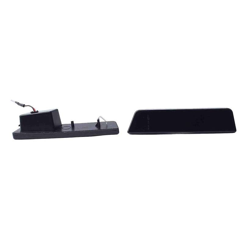 Car Front LED Side Reflector Marker Lamp Parking Warning Light for 2007-2014 Black