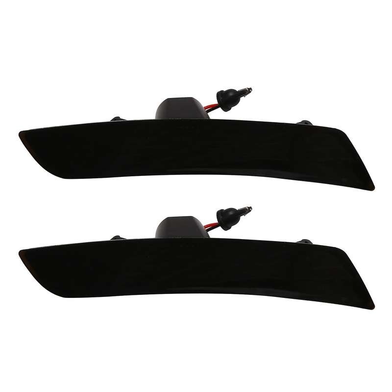 Car Front LED Side Markers, for -V 2015-2019 Turn Signal Lamp Light Side Indicator Amber, Black