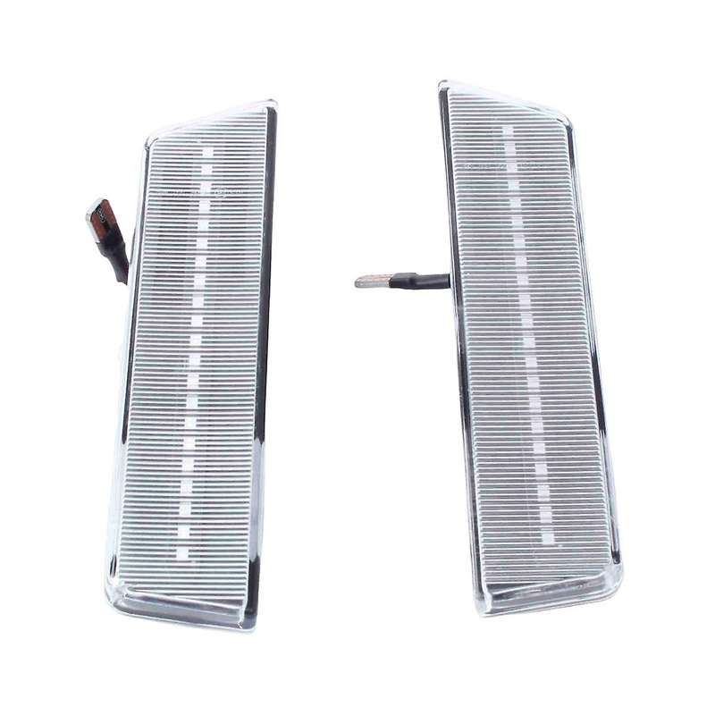 Car Front LED Side Reflector Marker Lamp Parking Warning Light for 2007-2014 Transparent