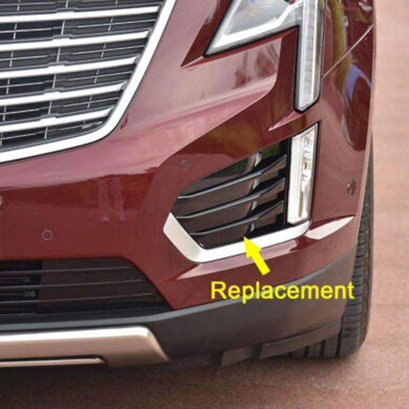 Car Front Left & Right Fog Light Lamp Bezel Cover Grille for XT5 2017-2019 84107960 84107961