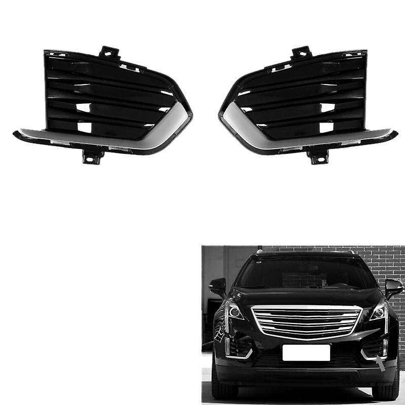 Car Front Left & Right Fog Light Lamp Bezel Cover Grille for XT5 2017-2019 84107960 84107961