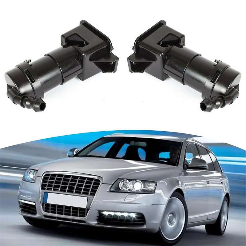 Car Front Left & Right Headlight Washer Spray Head Light Nozzle 4f0955101/02 8d0955101 for A6 2005-2