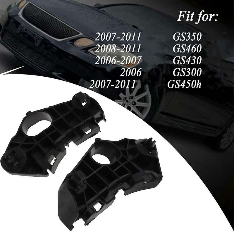 Car Front Left and Right Bumper Cover Bracket Retainer for GS430 2006-2007 52536-30190, 52535-30210