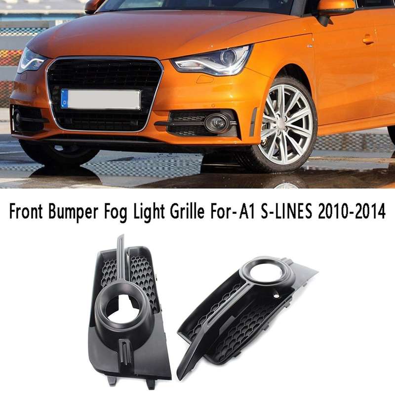 Car Front Left Bumper Fog Light Grille Fog Lamp Frame Cover for  A1 S-lines 2010-2014 8x0807681b