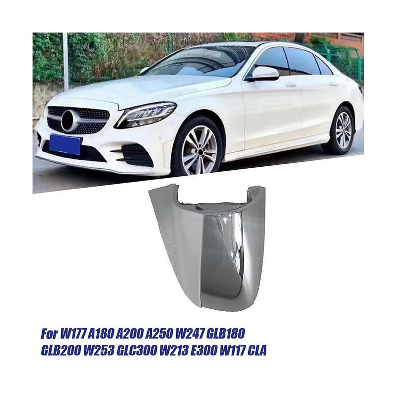 Car Front Left Door Handle Cover A0997661700 for W205/222/253/213 Chrome White Outer Puller Caps Rin