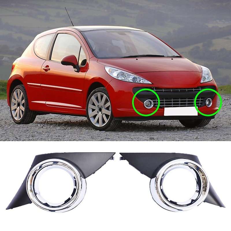 Car Front Left Fog Light Cover Compatible Peugeot 207 Sport 2006-2009