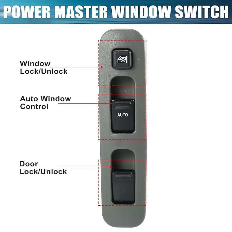 Car Front Left Driver Side Window Control Switch for 1998-2015 Carry Kasten 37990-81A01