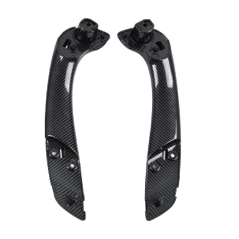 Car Front Left Inner Door Handle for 3 2008-2016 Door Armrest Inner Side Bracket Carbon Fiber Patte