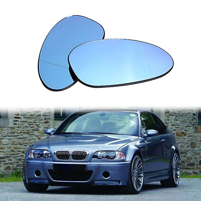 Car Front Left Right Anti-Fog Heated Side Door Wing Rear View Mirror Lens Glass for E46 E90 E91 E87