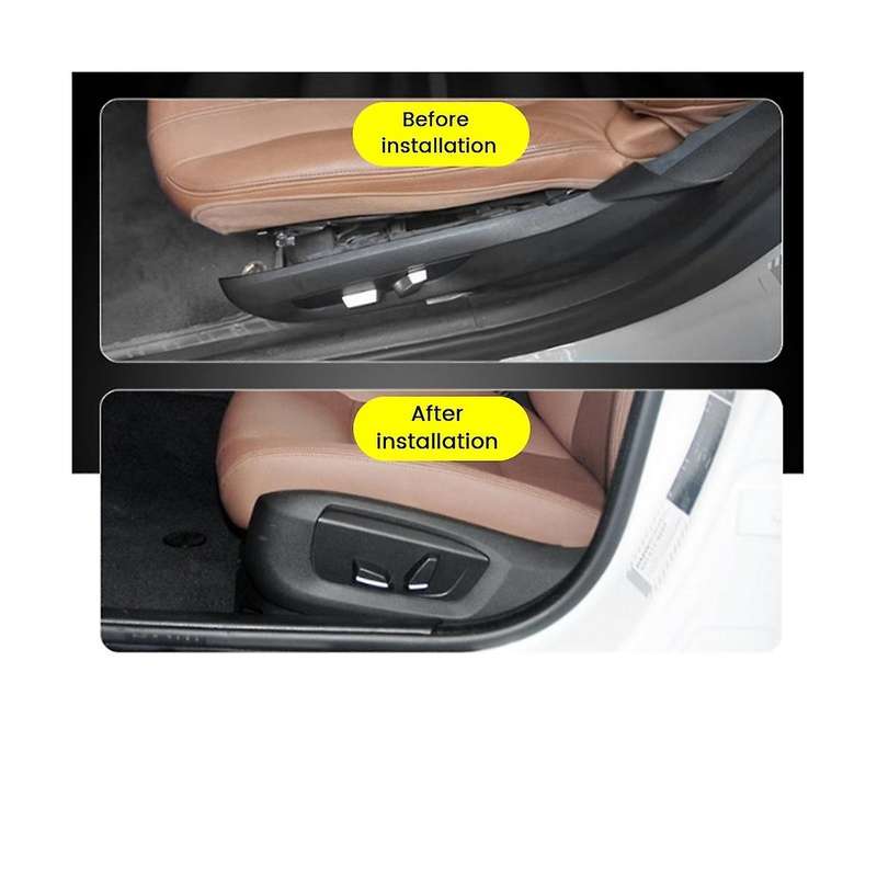 Car Front Left Seat Side Bracket Alloy Plastic Cover for 5 7 Series 520 730 X5 X6 Car Accessories