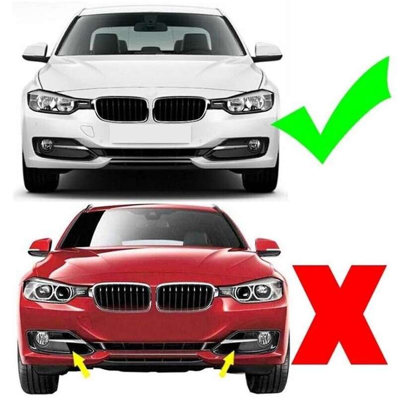 Car Front Left Side Bumper Fog Light Grille Trim Cover for 3 Series F30 F31 2012-2015 51117300739 51