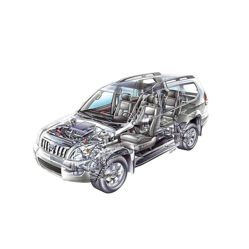 Car Front Left Side Door Waterproof Seal Strip for Land Cruiser Prado 120 Lc120 2003-2009 67862-601